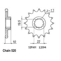 Přední řetězové kolečko Suzuki